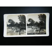 Карточка от старинного стереоскопа конец 19 начало 20 века.