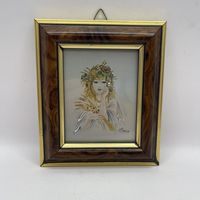 Картина хромолитография на серебре. Италия. Арт 3377