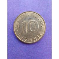 Германия ФРГ 10 пфеннигов 1991 G
