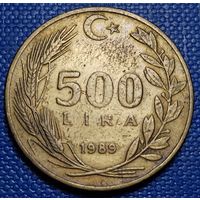Турция 500 лир 1989 г.