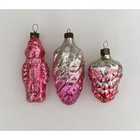 Елочная игрушка космонавт шишка СССР цена за все К.21
