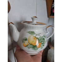 Чайник заварник Тернополь СССР Тыква с виноградом.