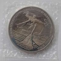 3 рубля 1994 г 50-летие Освобождения Севастополя в банковской запайке