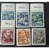 Германия, ГДР 1955 г. Mi.485-490 MNH** полная серия