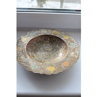 Латунная конфетница винтаж Индия