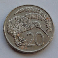 Новая Зеландия 20 центов. 1982 г.