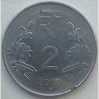 Индия 2 рупии 2017 г.