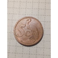 5 центов Южная Африка 2001 год