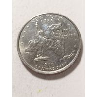 США 25 центов Нью Йорк 2001