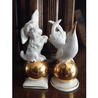 - Статуэтки СОБАЧКА и ПТИЧКА Германия 1950-ые.