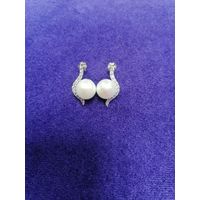 Серьги серебро 925 с рубля