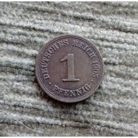 Werty71 Германия 1 пфенниг 1905 F