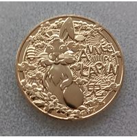 Франция. Четверть евро, 2023. Китайский гороскоп - год кролика.