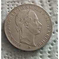Австрия союзный талер 1858 штемпельный блеск