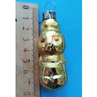 Ёлочная игрушка из СССР. Зайчик). С рубля