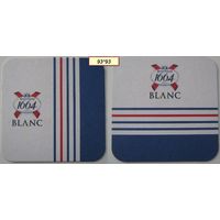 Подставка под пиво  "Kronenbourg 1664 Blanc " .
