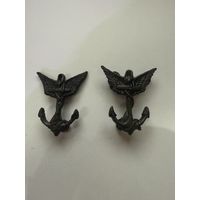 RR! 2 знака образца 1890 на погоны воздухоплавателей Русской императорской армии.Сохран!!!
