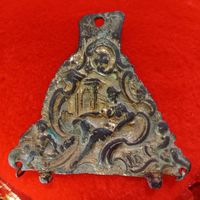 Элемент старого украшения позолота винтаж