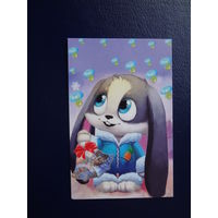 Календарик 2011(?) г.  Зайчик.