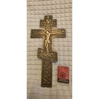 Крест распятие меднолитой 27см*14см