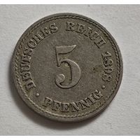 1898 год Германия 5 пфеннигов