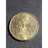 Франция 20 евроцентов 2018