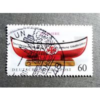 Марка Германия 1990 год 125-летие Немецкой спасательной службы