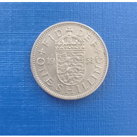 Великобритания 1 шиллинг 1953 год коронация Елизаветы длинная легенда для Англии