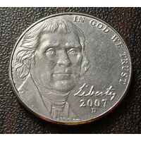 США 5 центов, 2007  D   ( 1-2-6 )