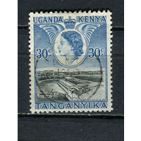 Британские колонии - Кения, Уганда, Таганьика - 1954/1959 - Елизавета II и плотина Оуэн-Фолс  30С - [Mi.96] - 1 марка. Гашеная.  (Лот 39Gy)-T4P31