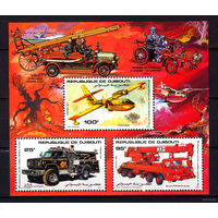 1984 Джибути 417-419/B104 Пожарное техника  MNH
