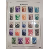 Бельгия. Авиапочта, Железнодорожные и прочие спецмарки в альбоме Davo lux. 60 листов