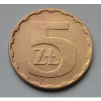 Польша, 5 злотых 1987 г.