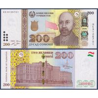 Таджикистан, 200 сомони 2022 г., P-22 (HE, политик и герой Нусратулло Махсум), aUNC