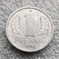 Германия - ГДР 1 пфенниг  1984 г.   (маленькая цифра)