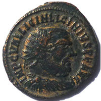 ЛИЦИНИЙ I (308-324 г.) АЛEКСАНДРИЯ. АЕ ФОЛЛИС