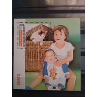 Бенин 1995г. Кошки.