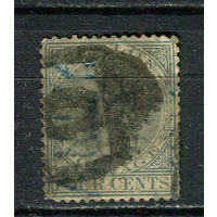 Британские колонии - Цейлон - 1872/1880 - Королева Виктория 4C - [Mi.45C] - 1 марка. Гашеная.  (Лот 9HF)-T41P9