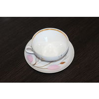 Фарфоровая чайная пара, Дулевский фарфоровый завод, клеймо.