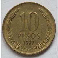 Чили 10 песо 1997 год