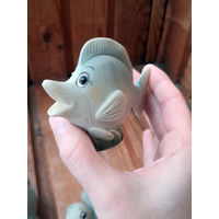 Лот С 1 РУБЛЯ! много лотов! Сувенирная фигурка РЫБКА полистоун