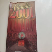 25 центов  Канады 2001 года .  .День Канады. Цветное покрытие. Тираж 96 000 экз.