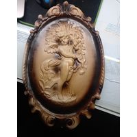 Настенный барельеф панно  БССР 1982 г. Ангел с урожаем