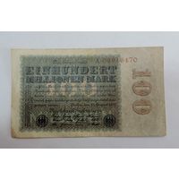 100 миллионов марок 1923г. Германия