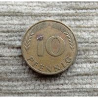Werty71 Германия ФРГ 10 пфеннигов 1950 D