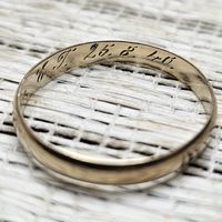 Старт с 1 рубля !!! Обручальное кольцо Германия 1940г золото 333 проба 2.13гр GWS