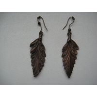 Серёжки Листочки бижутерия