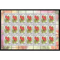 Беларусь. 2008. Стандарт.  Тюльпан (100р) (з.368-2008) Лист