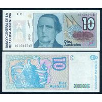 Аргентина 10 аустралей 1985 - 1990 год, UNC