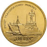 Польша 2 злотых, 2013 Польские суда - Военно-транспортный корабль Люблин UNC